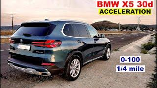 2024 BMW X5 30d acceleration 0-100 14 mile 60-100 80-120  G05 LCI  xDrive  GPS results