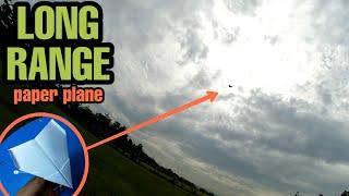 how to make long range flying paper airplane - far fly paper plane tutorial