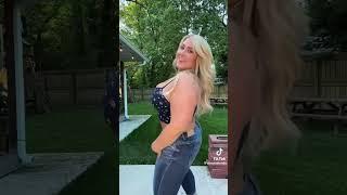 Hot Texan Milf modeling blue camisole & tight jeans #asmr #trending