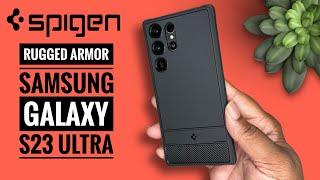 Galaxy S23 Ultra Spigen Rugged Armor is a Great Looking TPU Case  Under $20