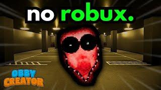 Can you make a GOOD HORROR GAME with NO ROBUX? - Obby Creator