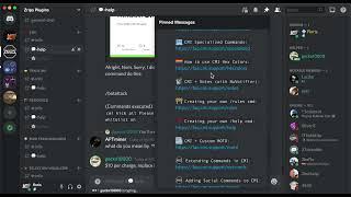 CMI Discord channel has Pinned messages and here is what that is all about