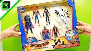 New SPIDER-MAN Across the Spider-Verse TARGET Exclusive 6 Pack Hasbro action figure UNBOXING