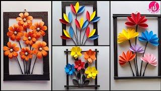 4 Beautiful Paper Wall Hanging Paper Craft For Home Decoration  Easy Craft  Easy Wall Hanging