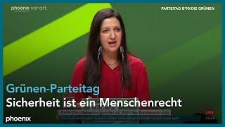 Pegah Edalatian beim Parteitag der Grünen am 24.11.23