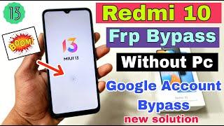 Redmi 10 FRP Bypass  New Solution  Redmi 10 Google Account Bypass Without Pc  TalkBack Note Work