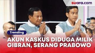 Isi Akun Kaskus Diduga Milik Gibran Rakabuming Dikuliti Netizen Ketahuan Sering Nyinyir Prabowo?