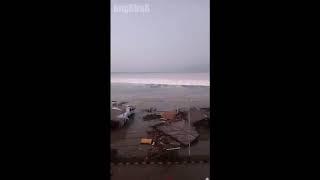 In Indonesia the earthquake caused a tsunami