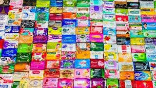 Opening 200 Soaps in Small Soft Wrappers  ASMR Unboxing Unpacking Unwrapping International Soap