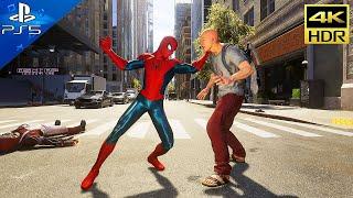 Spider-Man 2 PS5 Free Roam Gameplay Lvl 60 4K HDR 60ᶠᵖˢ 