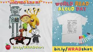 Celebrate World Read Aloud Day Activity Packets Art Contests & a Colorable T-Shirt