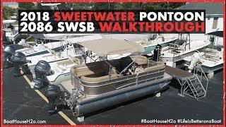 Pontoon Boats A Virtual Walkthrough of the 2018 Godfrey Sweetwater Pontoon 2086 SWSB