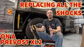 Changing all the Shocks on my Prevost XLII