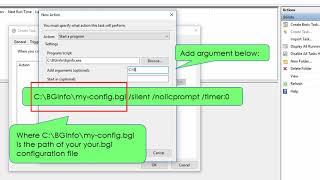 BGInfo - How to setup on Startup with task scheduler