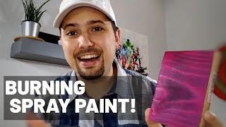 How to Burn Spray Paint For Wood Graining Effect