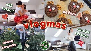 VLOGMAS #2 - výzdoba nového bytu společný deep talk vybíráme stromek + recept na cookies  #2