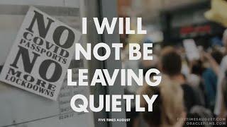 I Will Not Be Leaving Quietly by Five Times August Music & Lyric Video 2021