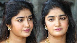 Dimple Hayathi Cute Expressions  Dimple Hayathi Funny Reaction  Tirumala Tirupati Temple Distoday