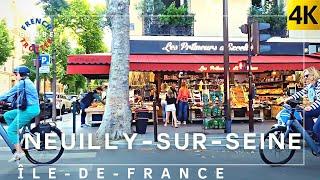 Richest Suburb of Paris France HAUTS-DE-SEINENeuilly-sur-seine  La Défense 4K Walking Tour