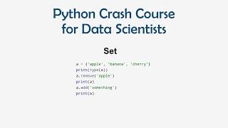 10 Python Crash Course for ML - Set  ML for Data Science