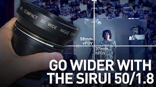 Go wider with the Sirui 50mm f1.8 1.33x Anamorphic Lens