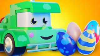 Dessin animé de camions pour enfants - La chasse aux oeufs de Pâques - Truck Games