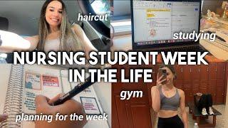 NURSING STUDENT WEEK IN THE LIFE  gym haircut 4th semester updates…