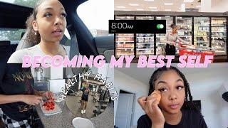 Becoming my BEST self vlog  *week in my life*  cleaning shopping school