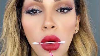 #lipstickhack by using a Q-tip بابا طوری ژر نزنید که به دندوناتون مالیده شهتنکیوووو