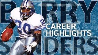 Barry Sanders UNREAL Career Highlights  NFL Legends Highlights