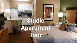 Studio Apartment Tour  Extended Stay America Hotel