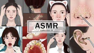 20 MINUTES Satisfying ASMR  Scalp Scaling  Acne Removal  Ear Cleaning  Dental Treatment