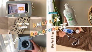 Daily life at ramadhan  haul bodycare and tutorial pants painting 