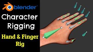 Blender 3.4 Hand & Finger Rig  Tutorial 3