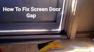 How To Fix Screen Door Gap Quick Set Drywall Tricks & Tips