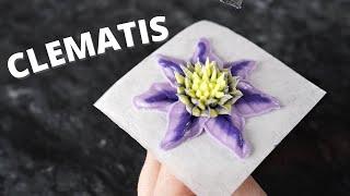 How to pipe clematis flowers  Cake Decorating For Beginners 