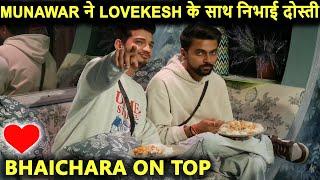 Bigg Boss OTT 3 Live Munawar Faruqui Ne Lovekesh Ko Akele Me Di Badi Advice Nibhayi Sachhi DOSTI