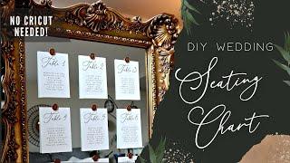 DIY Seating Chart + Wax Seals  NO CRICUT NEEDED  Quick & Easy Wedding DIY