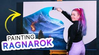 Painting my Most Ambitious Painting Yet - Norse Painting Ragnarok
