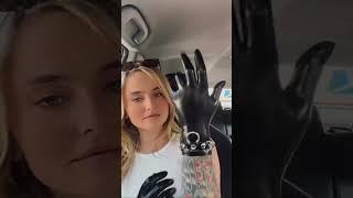 Customer Video. Trinity Princess Trinityyy princess trying on her new Bondette Latex Gloves