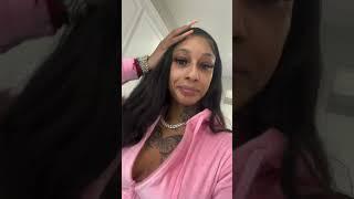 Mizz Twerksum On IG Live Dancing In Pink Outfit