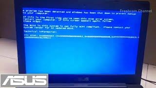 This problem can cause Windows 7 8 10 errors and not opening on the Asus X453  laptop The solution?