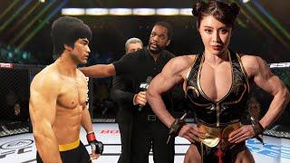 UFC 4  Bruce Lee vs. Yuan Herong Girl Bodybuilder EA Sports UFC 4