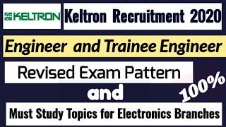 Keltron Engineer Exam Preparation Revised Exam Pattern and Must study Topics of Electronics