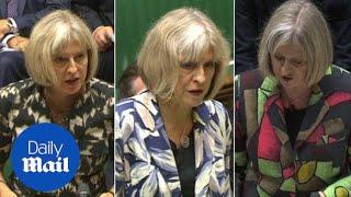 Theresa May brings flamboyant style to Parliament - Daily Mail
