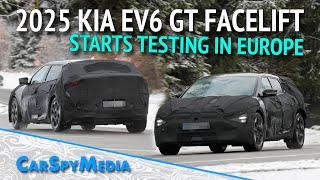 2025 KIA EV6 GT Facelift Prototype Starts Testing In Europe With Updated Front And Rear End