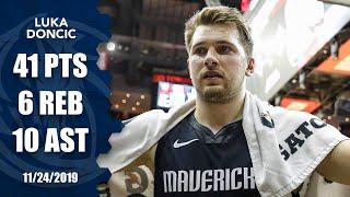 Luka Doncic scores 41 vs. Rockets his 4th straight game with 30+ points  2019-20 NBA Highlights