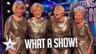 TAP-DANCING grandmas dont miss a beat  Audition  BGT Series 9