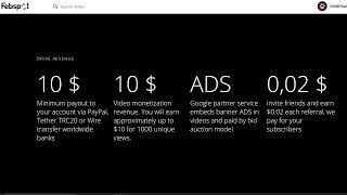 ربح المال من نشر الفيديوهات  على منصة Febspot بدون شروط  كل 1000 مشاهدة تساوي 10 دولار