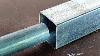 Tricks for welding pipe joints to square pipes that welders rarely discuss  pipe cutting tricks